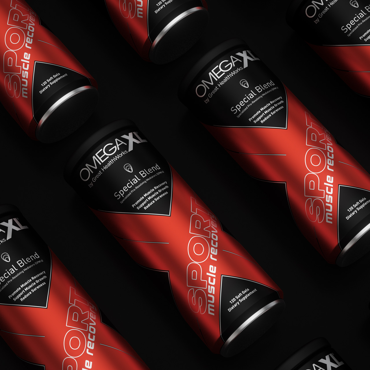 OmegaXL Sport<br>Packaging Design & Brand Development